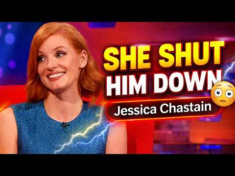 Jessica Chastain SHUTS HIM DOWN 😳 | Unexpected Savage Moment on Live TV