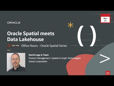 Oracle Spatial meets Data Lakehouse