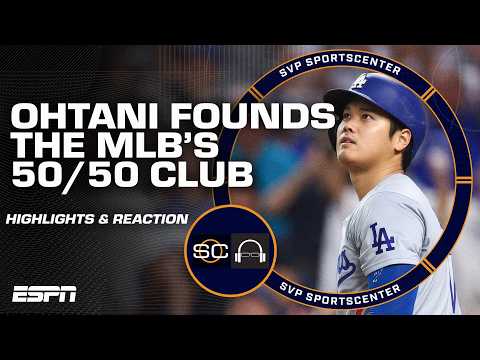 Shohei Ohtani CREATES the MLB's 50/50 club in HISTORIC performance vs. Marlins 😳 | SC with SVP