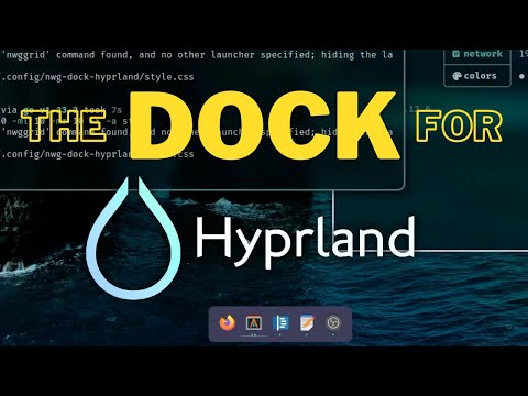 The Dock for Hyprland: nwg-dock-hyprland. Easy to install, simple to configure and full of features