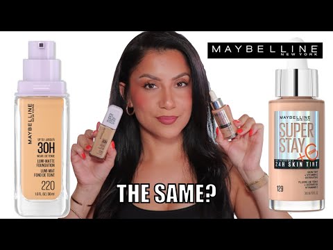 the same? Maybelline Superstay Lumi-Matte vs Skin Tint + Wear Test
