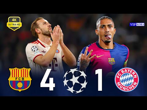 Barcelona 4-1 Bayern Munich 4k UCL 2025 Extended Highlights #ucl