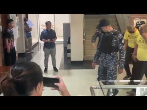 DPWH officials, Sarah Discaya arrive in Cebu court for malversation case