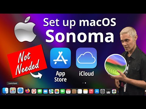Set up macOS Sonoma & Install Apps without using the App Store or iCloud [Step by Step]