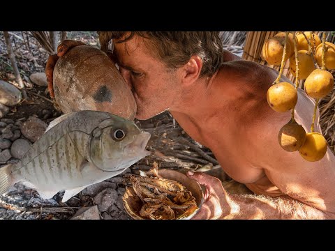 Primitive Fish and Palm Fruit Soup: Catch, Gather & Cook