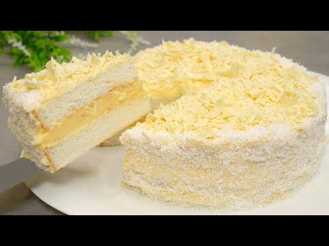 Kuchen in 5 Minuten! Jeder sucht nach diesem Rezept! Kuchen, der in Ihrem Mund schmilzt! Engel Torte