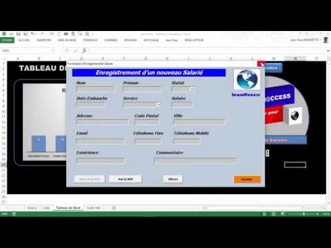 Excel VBA  - Comment créer un Formulaire de Saisie (Module n° 2)