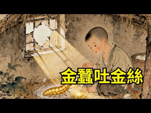 孤兒在荒村靠捕蟲為生，意外撿到一枚蟲卵，孵化出會吐絲的金蠶，蠶絲能賣千金，從前欺負他的村民紛紛求合作！#民間故事#故事頻道#民間故事#説書#睡前故事