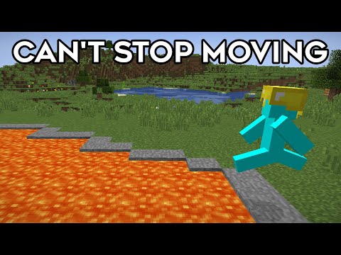 Minecraft, But I Can't Stop Moving