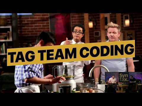 Tag Team React Coding - Scott Tolinski and Wes Bos Live Syntax