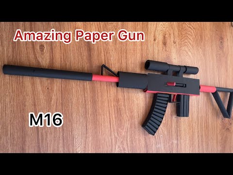 Amazing Paper Gun | How to make paper gun that shoots | paper craft