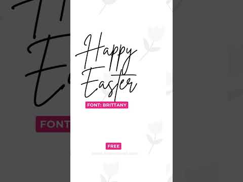 5 Fonts Perfect for Easter! 🍬💐