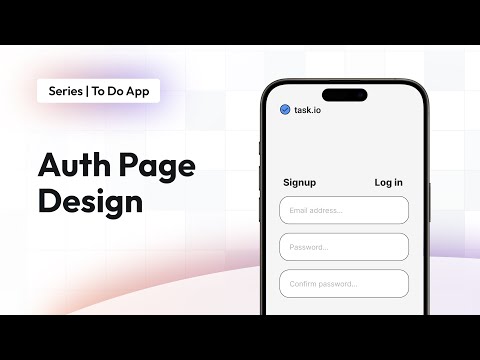 Auth Page Design | To Do App | FlutterFlow for Beginners
