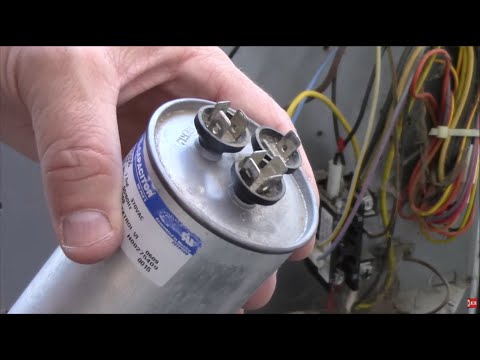 AC Fan/Compressor Not Working - How To Test /Repair Broken HVAC Run Start Capacitor Air Condition HD