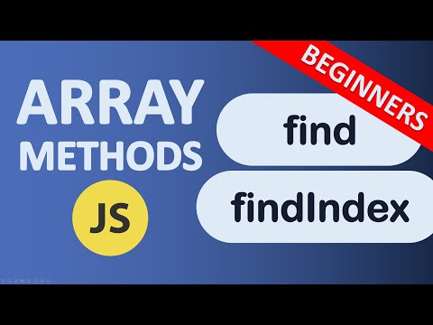 Array find and findIndex Methods in JavaScript | JavaScript Array Methods | Beginners tutorial