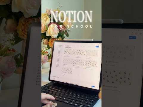 the BEST way to stay organized in school! 😉 #notion #productivity #studytips