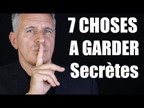 7 Choses à garder secrètes pour réussir ta vie (Le pouvoir du silence)