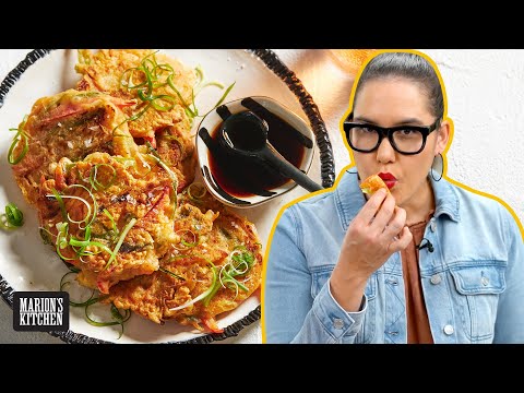 These pancakes will make anyone eat more veg! | Korean Vegetable Pancakes #AtHome | Marion's Kitchen