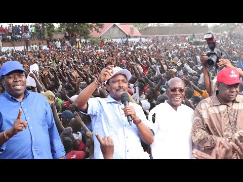 Kalonzo, Matiang'i, Wamalwa, Natembeya hold a charged rally in Malava campaigning for Seth Panyako