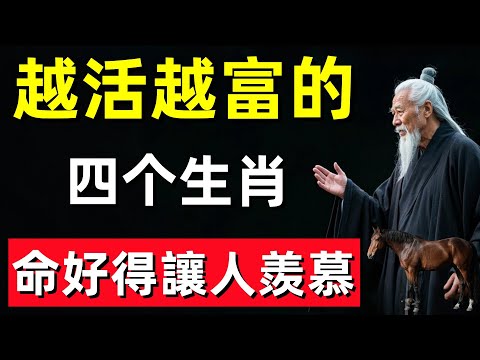 財運長壽雙爆發！這四个生肖越活越富，命好得讓人羨慕！#修行思維 #修行 #福報 #禪 #道德經 #覺醒 #開悟 #禅修