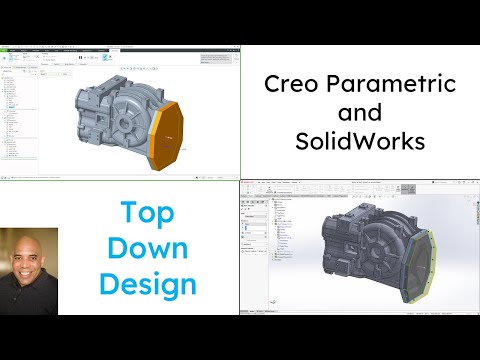 SolidWorks - Creo Parametric Comparison - Top Down Design (Part 1)