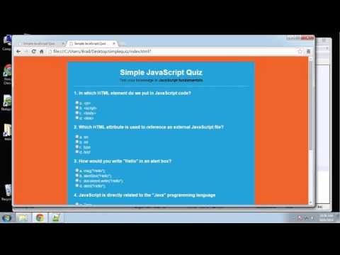 Learn JavaScript By Building a Simple Quiz - Part 5