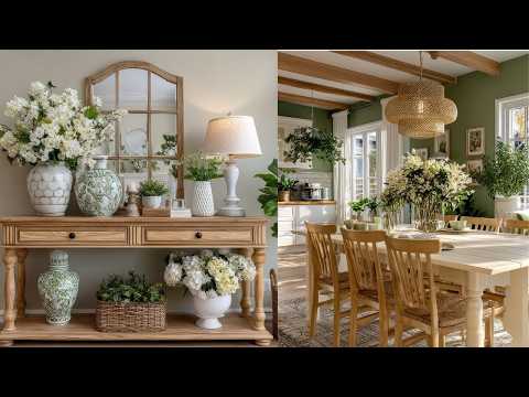Scandinavian Simplicity Meets French Country Charm | Green & Cream Home Tour