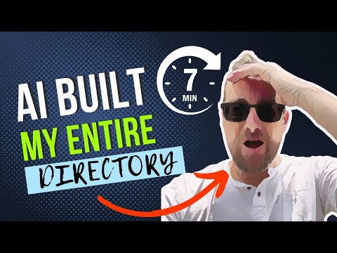 I Built A Directory With AI in 7 Minutes