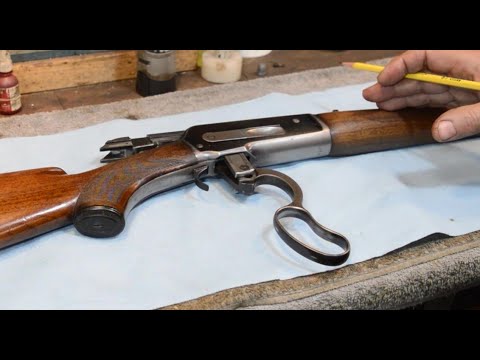Winchester Model 71 wood and checkering: Anvil 0135
