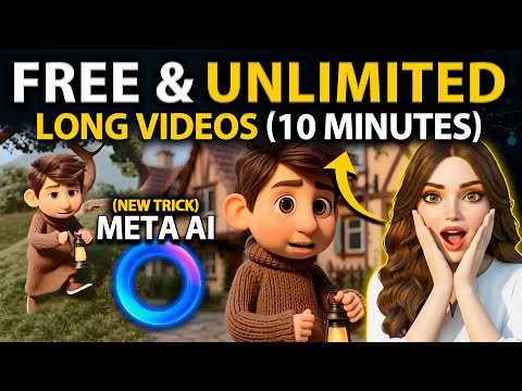Generate Long YouTube (16:9) Videos Using META AI | FREE & UNLIMITED