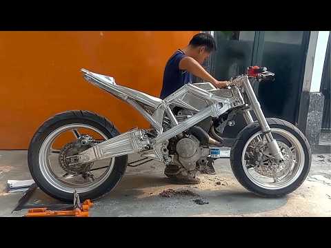 Man Builds Sport Motorcycle from Scratch in 120 DAYS | Start to Finish by @Duy Hải TV