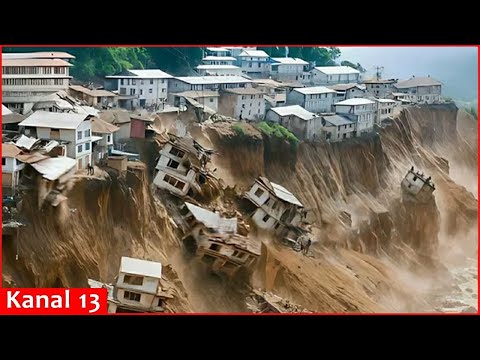 Landslide area in Sicily reaches 4km; hundreds of people evacuated - PM arrived at the site