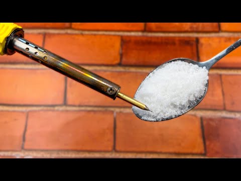 Few people Know this method of Soldering! Add salt to the soldering iron and be amazed!