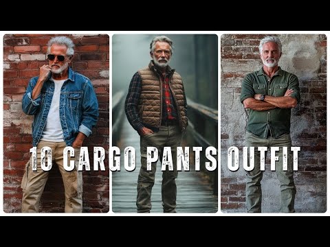 10 Cargo Pants Outfit Ideas for Older Men | Fashion | Outfit | 2025