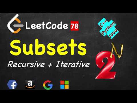 Subsets | LeetCode 78 | C++, Java, Python | Power Set
