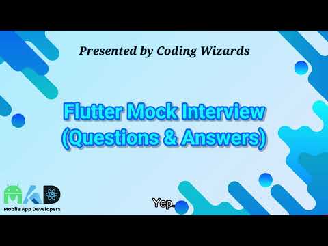 Flutter Mock Interview | Detailed Questions & Answers
