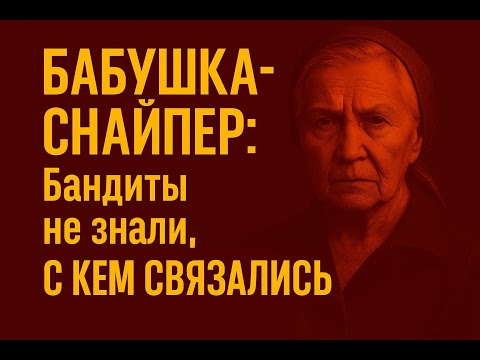 БАБУШКА-СНАЙПЕР: Бандиты не знали, с КЕМ связались | История одной мести