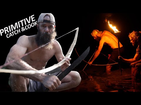 Primitive Bow Build | Catch and Cook | Island Survival