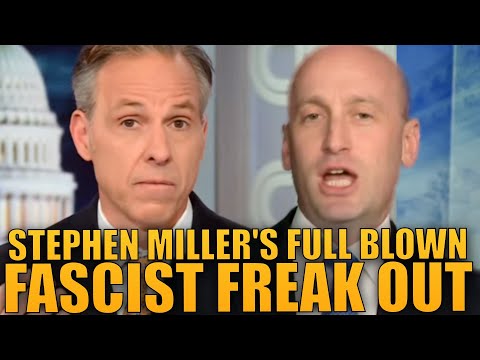 Stephen Miller's FASCIST FREAK OUT During OFF THE RAILS Jake Tapper Interview