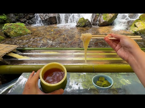 Eating Cold Noodle Flowing from Bamboo River