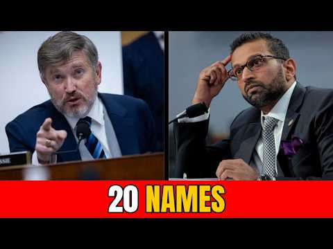 Massie Read 20 Names From The Epstein Files  Patel Said He Hadn't Seen Them