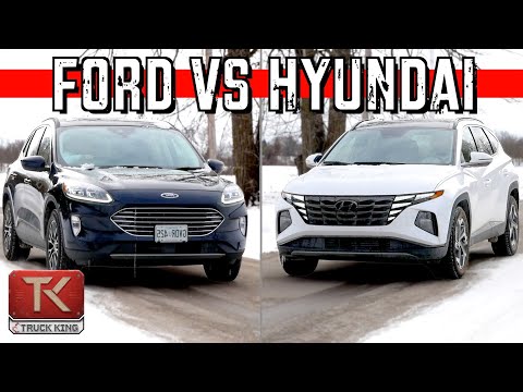 Winter Testing! 2022 Ford Escape Plug-In vs Hyundai Tucson Hybrid - Comparing Power, Specs & More
