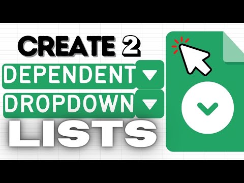 Create 2 Dependent Dropdown Lists in Google Sheets (Named Ranges)