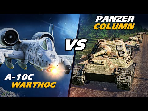 A-10C Warthog Vs WW2 Panzer Convoy | Digital Combat Simulator | DCS |