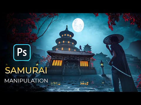 SAMURAI Photoshop Manipulation Tutorial Speed Art + PSD File