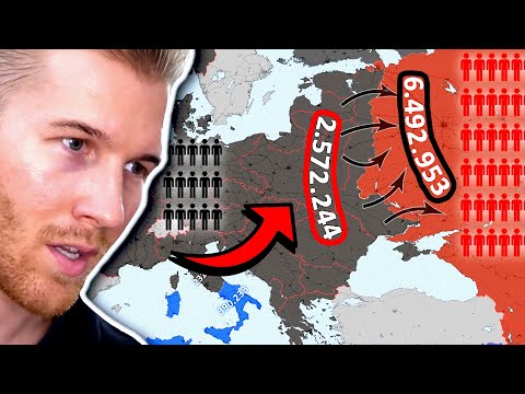 My Favorite WW2 Video... (World War II Every Day with Army Sizes)