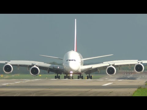 95 LANDINGS & TAKEOFF`s in 60 MINUTES - AIRBUS A380, Boeing 747, AN12 ... (4K)