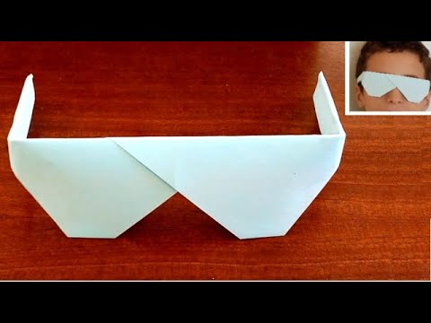 How to make paper sunglasses