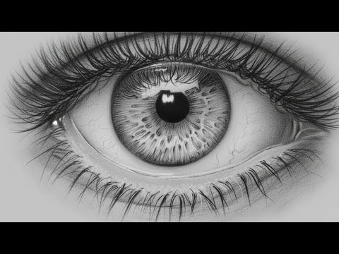 Extreme Realism Eye Drawing | Charcoal & Graphite Timelapse Art