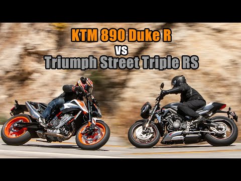 2020 KTM Duke 890R vs Triumph Street Triple RS